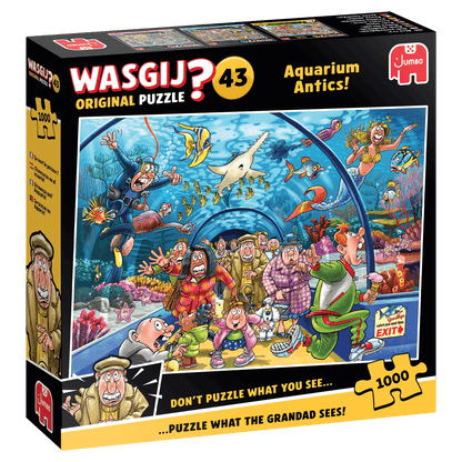 Wasgij? - Original Puzzle Nr. 43 - Akváriumi mókák! Jumbo 1000 darabos kirakó puzzle (JU - 1110100585) - puzzlegarden