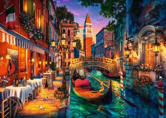 WJPC 2024 – Csatornás hajókázás Velencében Ravensburger 1000 darabos kirakó puzzle (RA - 12001439) - puzzlegarden