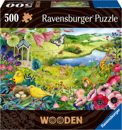 WOODEN - A Kertben - FA kirakó! Ravensburger 500 darabos kirakó puzzle (RA-17513 4005556175130) - puzzlegarden