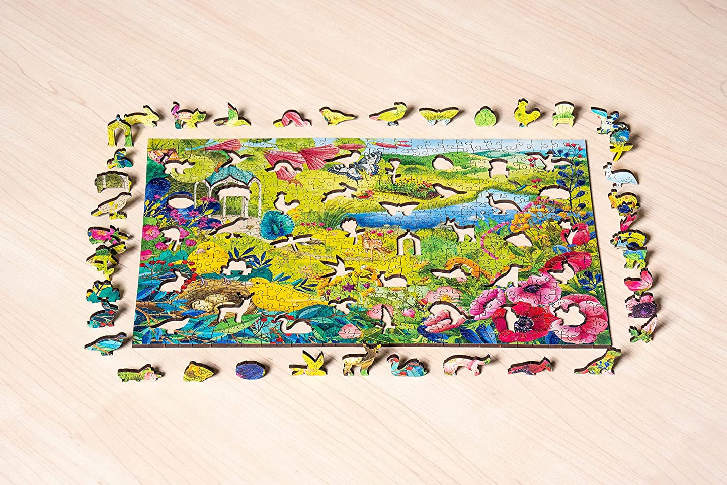 WOODEN - A Kertben - FA kirakó! Ravensburger 500 darabos kirakó puzzle (RA-17513 4005556175130) - puzzlegarden