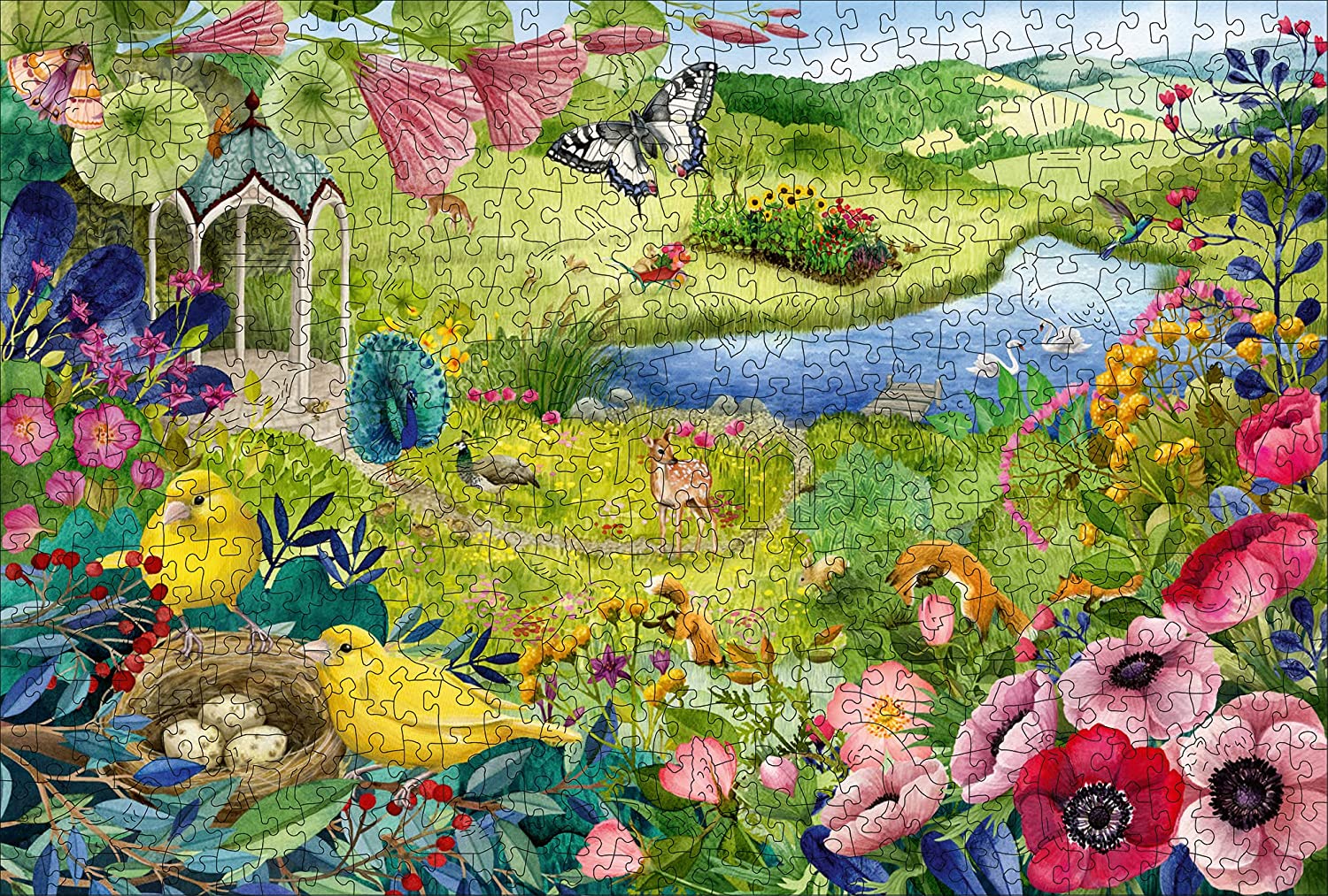 WOODEN - A Kertben - FA kirakó! Ravensburger 500 darabos kirakó puzzle (RA-17513 4005556175130) - puzzlegarden