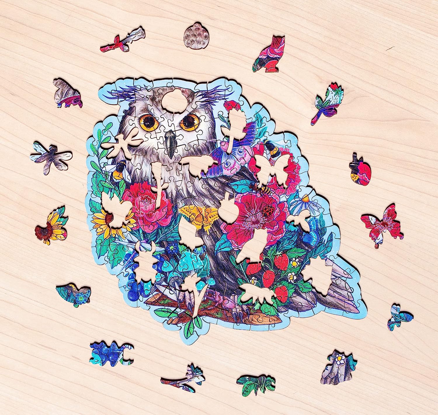 WOODEN - Titokzatos bagoly - FA kirakó! Ravensburger 150 darabos kirakó puzzle (RA-17511 4005556175116) - puzzlegarden