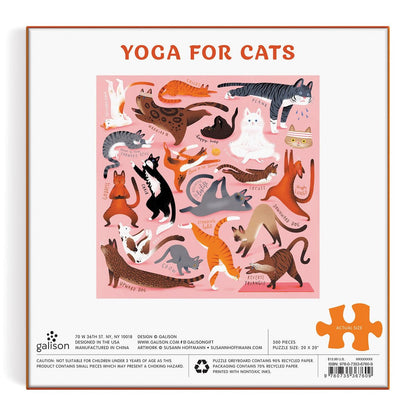 Yoga Cicáknak Galison 500 darabos kirakó puzzle (GA-M051421B-YC 9780735372276) - puzzlegarden