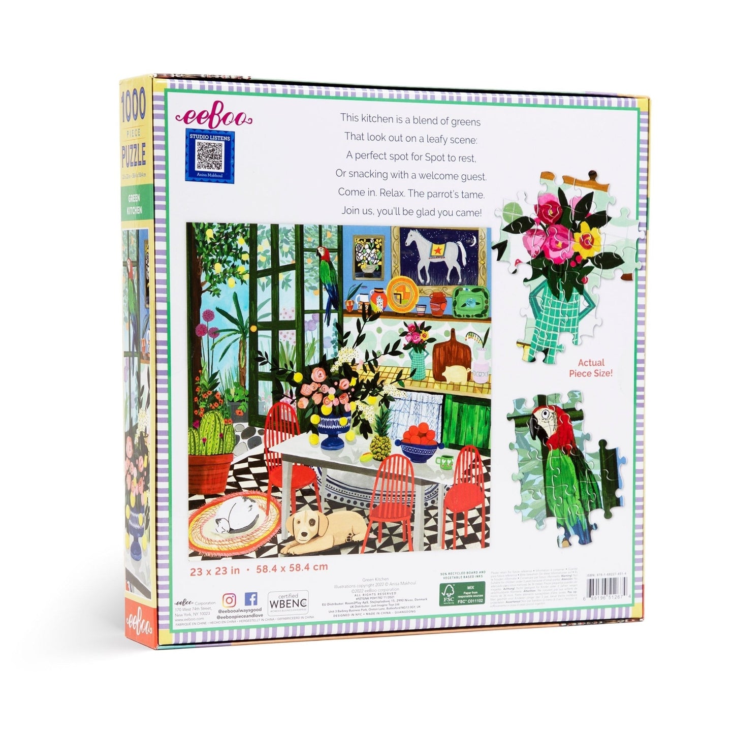 Zöld Konyha Eeboo 1000 darabos kirakó puzzle (EB-PZTGNK 689196512674) - puzzlegarden