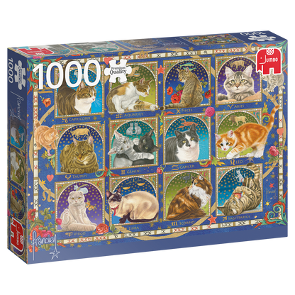 Macska Horoszkóp 1000 darabos Jumbo puzzle kirakó (18853)