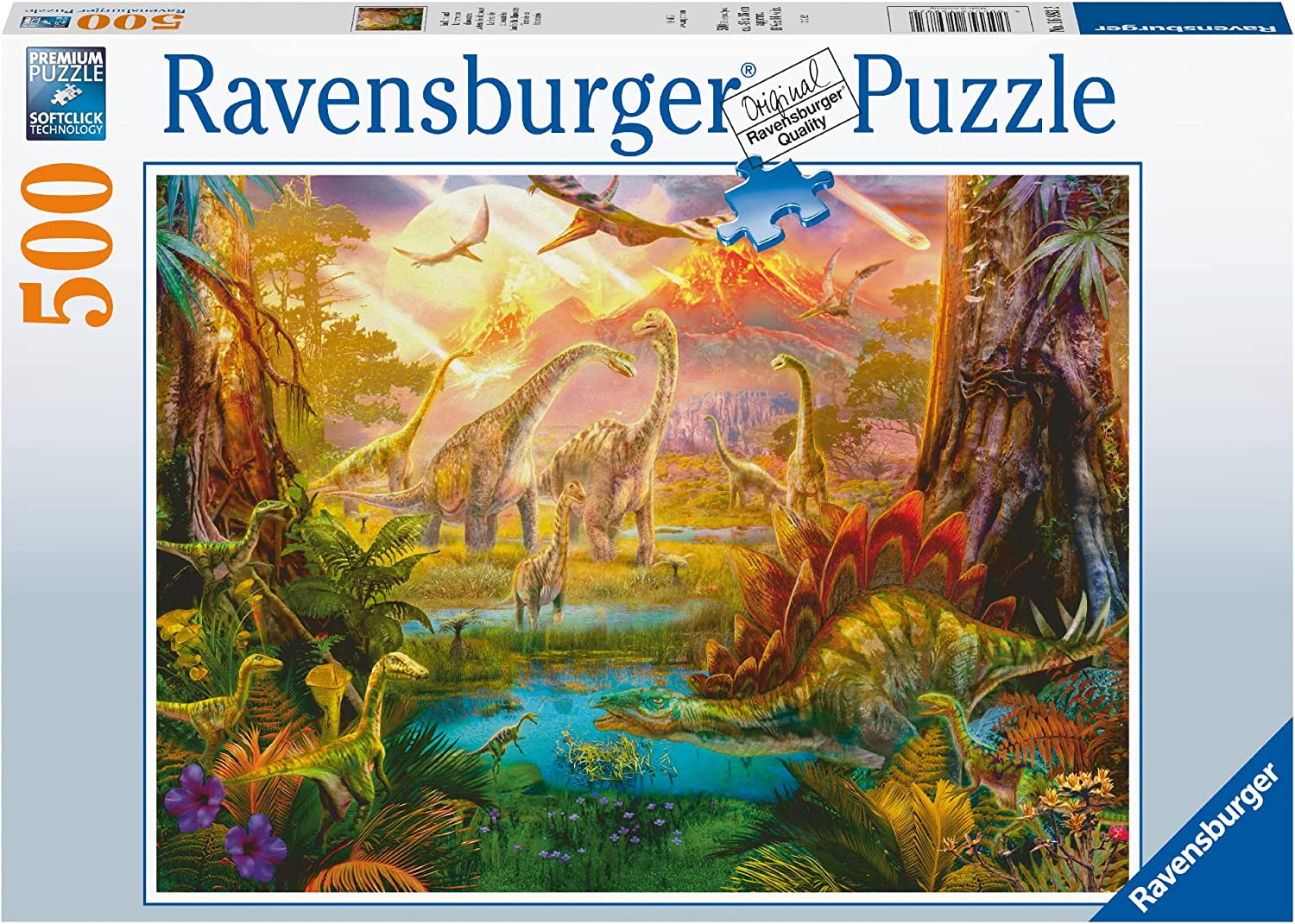 A Dinoszauruszok földje Ravensburger 500 darabos kirakó puzzle (RA-16983 4005556169832) - puzzlegarden