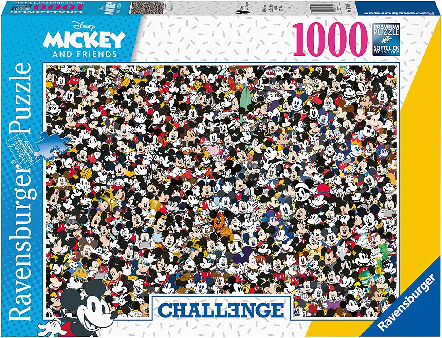 Challenge - Mickey egér Ravensburger 1000 darabos kirakó puzzle (RA-16744 4005556167449) - puzzlegarden