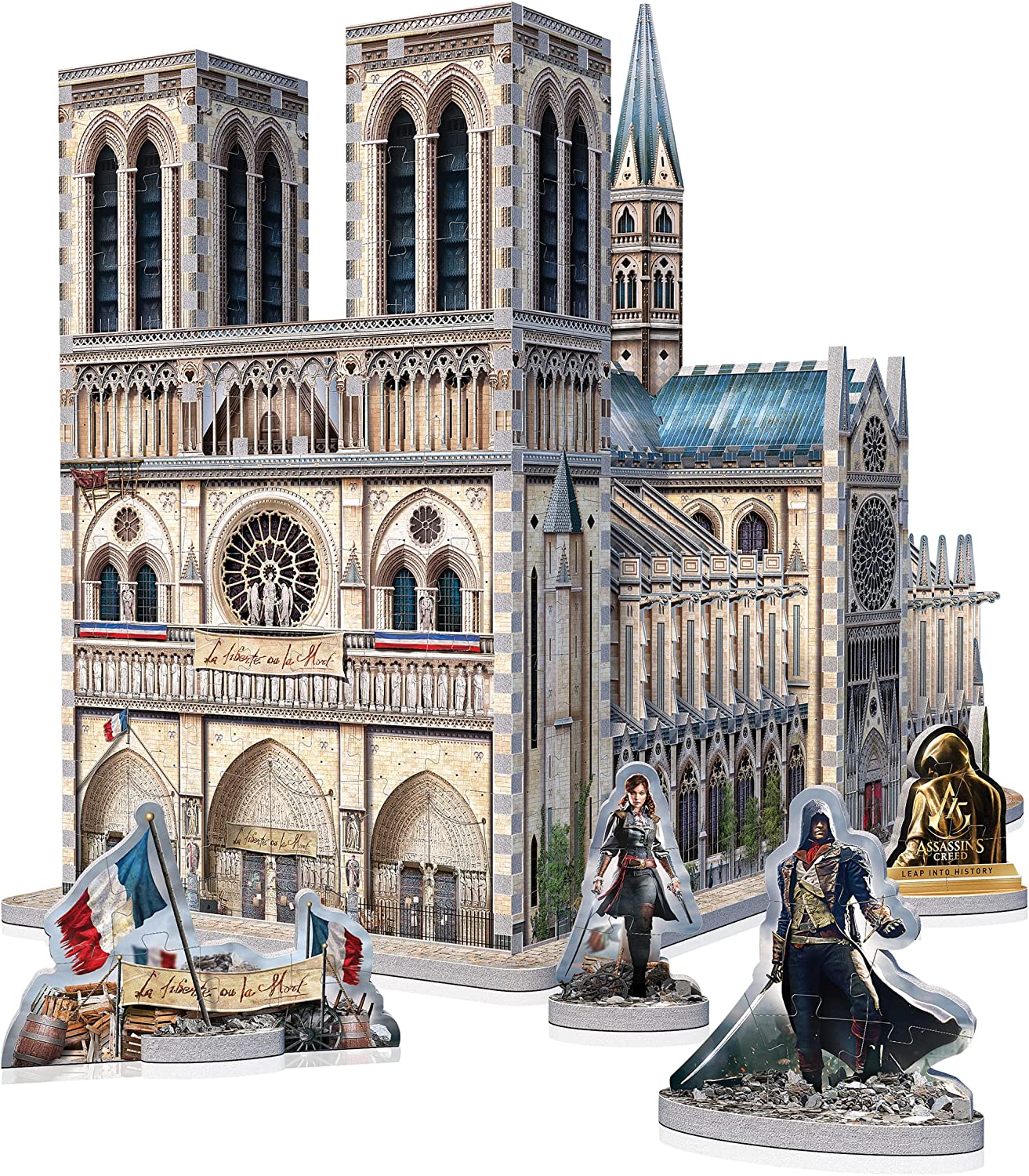 Assassin’s Creed Unity - Notre-Dame - 3D szivacs puzzle Wrebbit3D 860 darabos kirakó puzzle (WP-W3D-2023 665541020230) - puzzlegarden