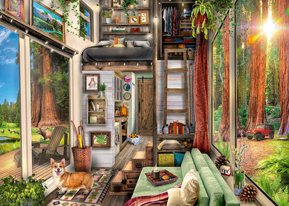 Apró Ház a Fenyőerdőben Ravensburger 1000 darabos kirakó puzzle (RA - 17496) - puzzlegarden