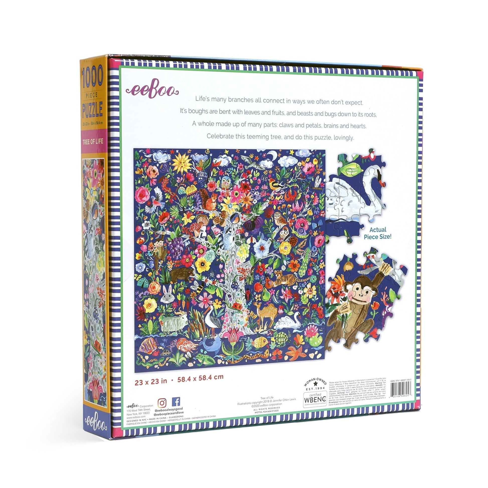 Az Élet Fája Eeboo 1000 darabos kirakó puzzle (EB - PZTTOL) - puzzlegarden